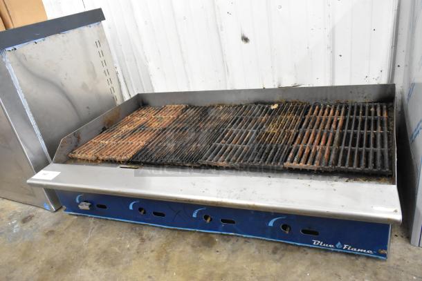 Blue Flame Stainless Steel Commercial Countertop Gas Powered Charbroiler Grill. - Image 3 of 7
