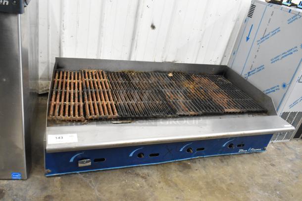 Blue Flame Stainless Steel Commercial Countertop Gas Powered Charbroiler Grill. - Image 4 of 7
