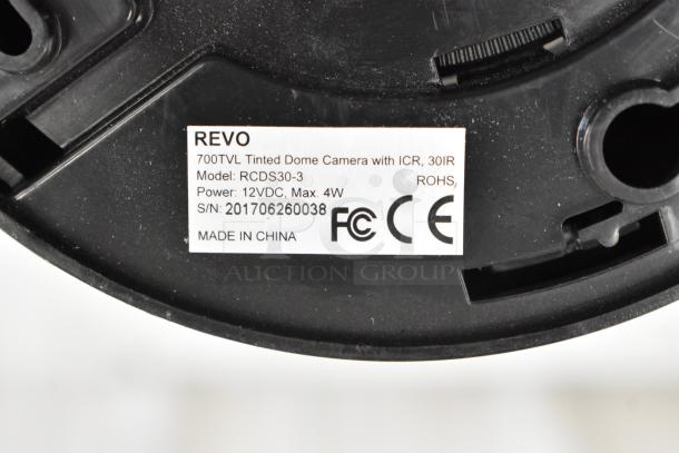 6 Revo RCDS30-3 700TVL Tinted Dome Camera. 6 Times Your Bid! - Image 4 of 4