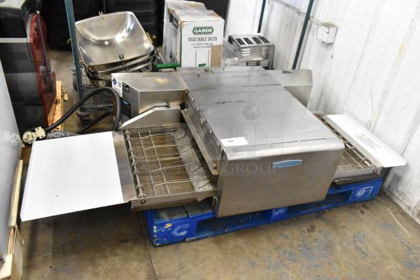 Turbochef HhC2020 Stainless Steel Commercial Countertop Electric Powered Rapid Cook Conveyor Pizza Oven. 208/240 Volts, 3 Phase. - Image 3 of 11
