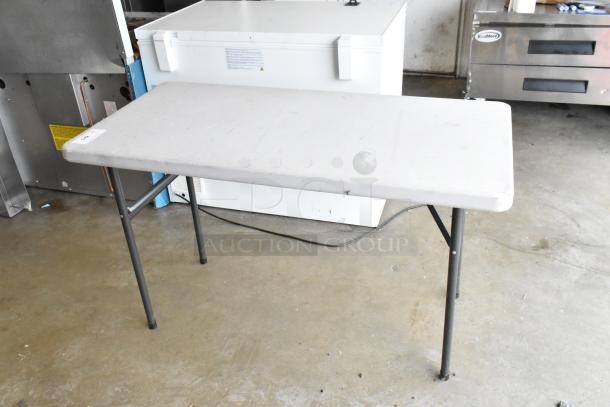 2 Folding Tables. 2 Times Your Bid! - Image 1 of 6