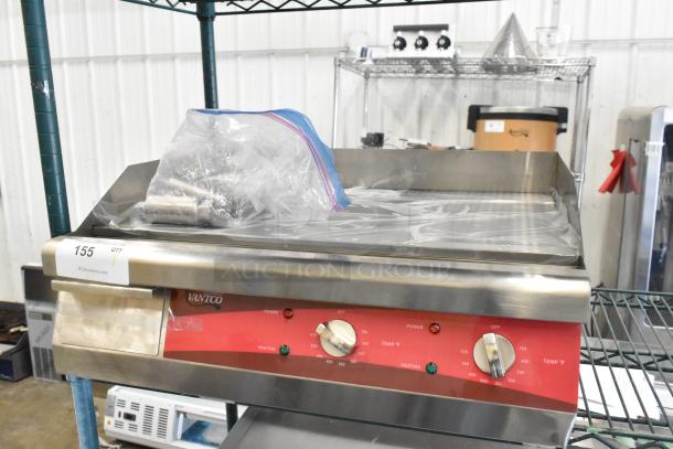 Avantco 177EG24N stainless steel 24" electric countertop griddle, new, scratch and dent, 208/240V, 1 phase.