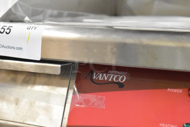 Brand new Avantco 177EG24N 24" stainless steel electric griddle with minor scratches. 208/240 Volts, 1 Phase.