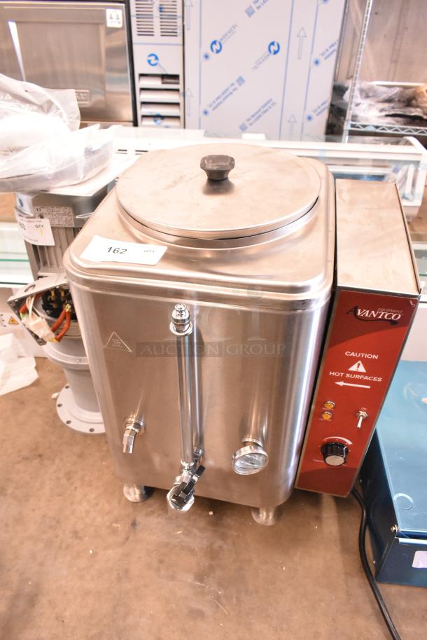 BRAND NEW SCRATCH AND DENT! 2025 Avantco 177HWD10 Stainless Steel 10 Gallon Bulk Hot Water Dispenser. 120 Volts, 1 Phase. - Image 1 of 8