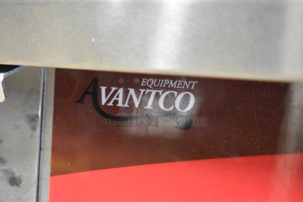 Brand new Avantco 177EG24N stainless steel 24" electric countertop griddle, scratch and dent condition, visible logo.