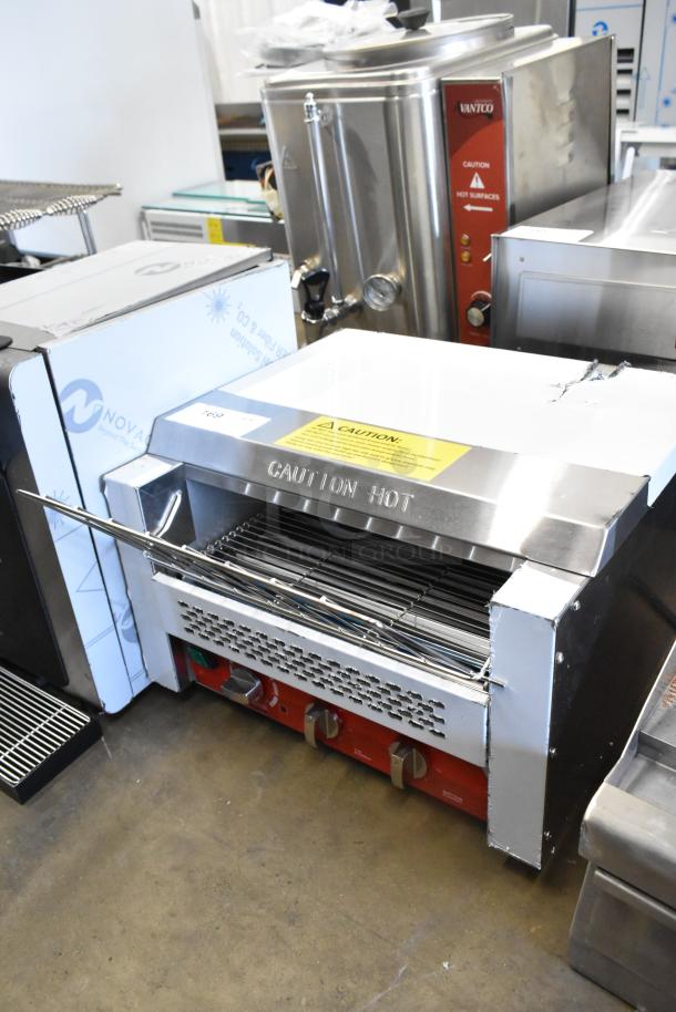 BRAND NEW SCRATCH AND DENT! Avantco 184T3600D Stainless Steel Commercial 14 1/2" Wide Conveyor Toaster with 3" Opening, 1200 Slices per Hour. 240 Volts, 1 Phase. - Image 3 of 8