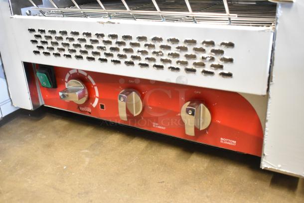 BRAND NEW SCRATCH AND DENT! Avantco 184T3600D Stainless Steel Commercial 14 1/2" Wide Conveyor Toaster with 3" Opening, 1200 Slices per Hour. 240 Volts, 1 Phase. - Image 4 of 8