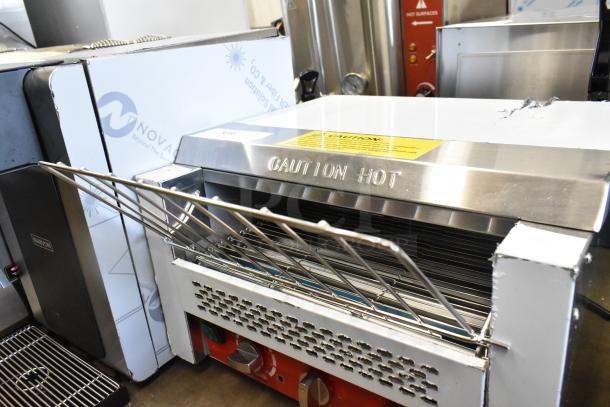 BRAND NEW SCRATCH AND DENT! Avantco 184T3600D Stainless Steel Commercial 14 1/2" Wide Conveyor Toaster with 3" Opening, 1200 Slices per Hour. 240 Volts, 1 Phase. - Image 5 of 8