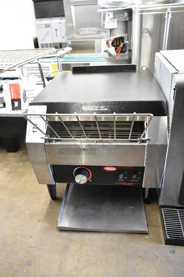 BRAND NEW SCRATCH AND DENT! Hatco TQ-10 Stainless Steel Toast Qwik Conveyor Toaster - 2" Opening. 120 Volts, 1 Phase. - Image 1 of 7