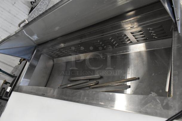 BRAND NEW SCRATCH AND DENT! 2024 Avantco 178APT48HC Stainless Steel Commercial Sandwich Salad Prep Table Bain Marie Mega Top on Commercial Casters. 115 Volts, 1 Phase. - Image 6 of 10