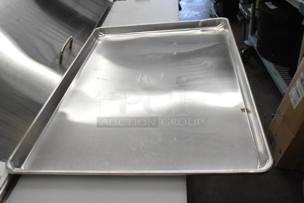 11 BRAND NEW SCRATCH AND DENT! Vollrath 9003 Wear-Ever Full Size 19 Gauge 18" x 26" Wire in Rim Aluminum Bun / Sheet Pan. 11 Times Your Bid! - Image 1 of 5