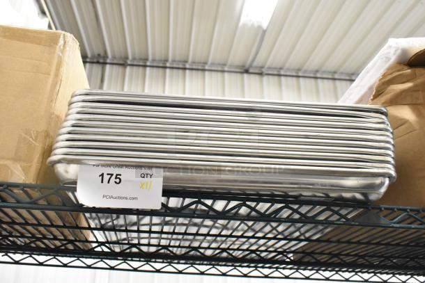 11 BRAND NEW SCRATCH AND DENT! Vollrath 9003 Wear-Ever Full Size 19 Gauge 18" x 26" Wire in Rim Aluminum Bun / Sheet Pan. 11 Times Your Bid! - Image 2 of 5