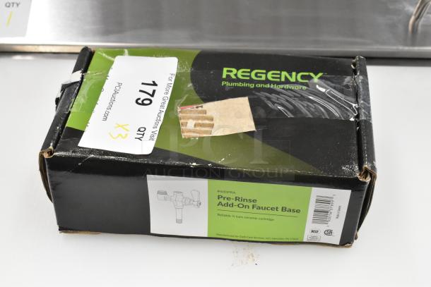 3 BRAND NEW SCRATCH AND DENT! Regency 600PRA Pre-Rinse Add-On Faucet Base. 3 Times Your Bid! - Image 3 of 5