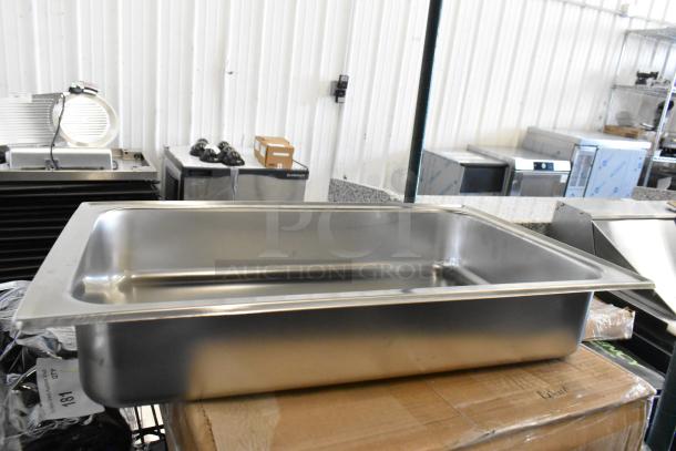 4 BRAND NEW SCRATCH AND DENT! Choice 922WATRPNFUL 4" Deep Full Size Water Pan. 4 Times Your Bid! - Image 2 of 5