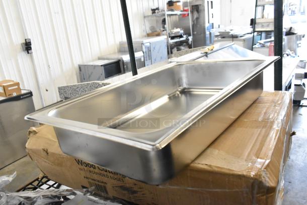 4 BRAND NEW SCRATCH AND DENT! Choice 922WATRPNFUL 4" Deep Full Size Water Pan. 4 Times Your Bid! - Image 3 of 5