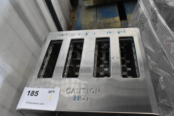 BRAND NEW SCRATCH AND DENT! 2024 Avantco 184THD27208 Medium-Duty Bread/Bagel Switch 4-Slice Commercial Toaster with Wide 1 1/2" Slots - 208 Volts, 1 Phase. - Image 4 of 6