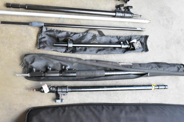 Various Tripod Pieces in Soft Case. - Image 3 of 11