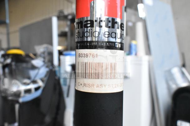 Matthew B339761 tripod with barcode label, shown in good condition. Markings indicate "C+, RISR ASY, ST, 2X-20".