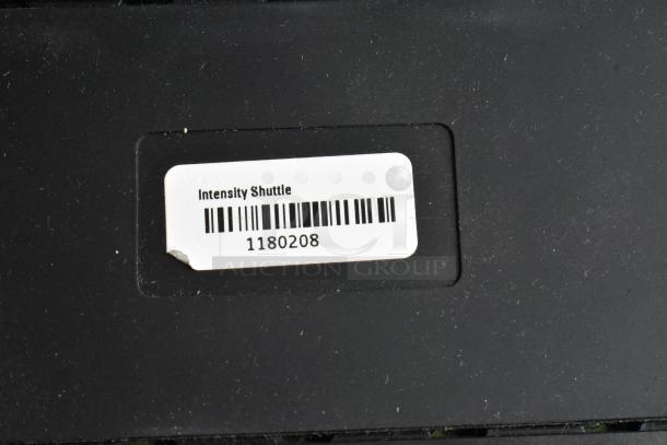HDMI Video Converter "Intensity Shuttle" label with barcode and number 1180208 on black surface. Good condition in poly bin.