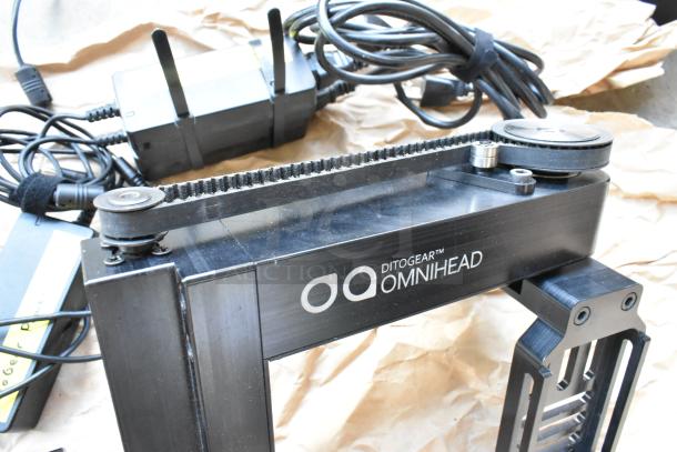 Ditogear Omnihead unit with Nucleus wireless lens control system, power cables visible, in good condition.