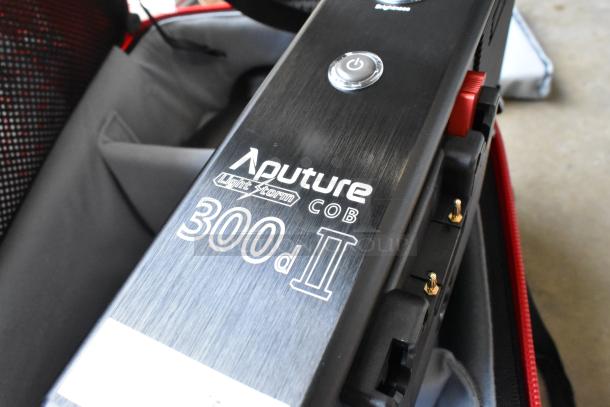 Aputure 300d II Daylight Monolight with Light Storm COB branding, secured in padded case, in excellent condition.
