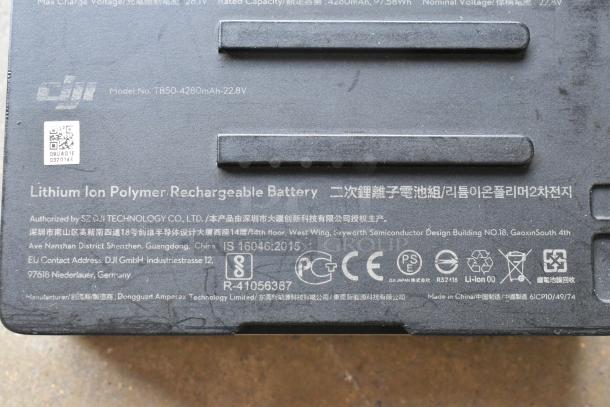 IDX VL-2X 2ch Charger and 4280mAh 22.8V Battery in case. DJI branding. Used condition.