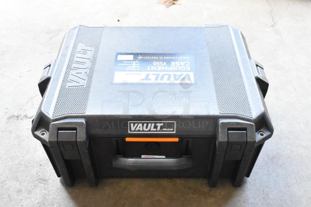 IDX VL-2X 2ch sequential quick charger with rechargeable battery, stored in a durable Vault Pelican case.