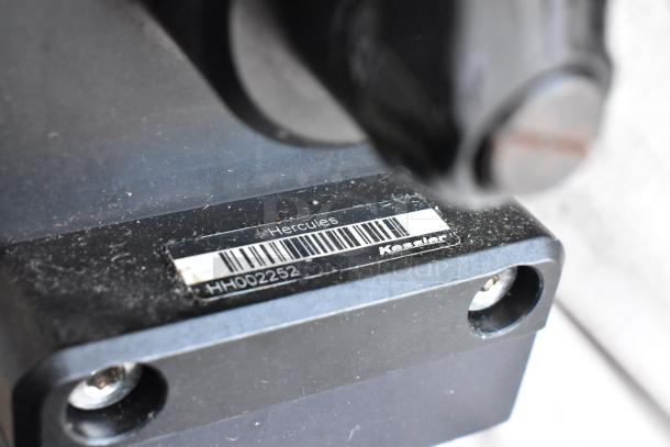 Kessler Crane Jib Head with "Hercules" label, model HH002252, sturdy construction, visible minor wear.