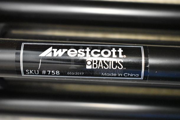 Westcott Basics Omni Stand, black finish, SKU #758, made in China, shows production date 03/2017.