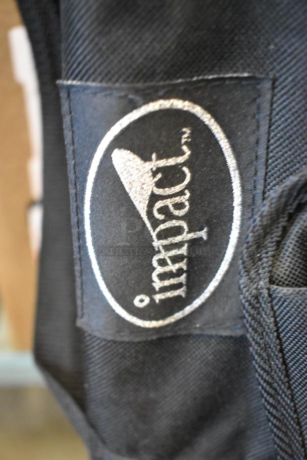 Impact Backdrop Support Kit label on black case, featuring durable material.