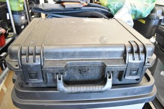 Pelican Storm Case iM2300, black, in used condition. Features secure latches, handle. Ideal for equipment protection.