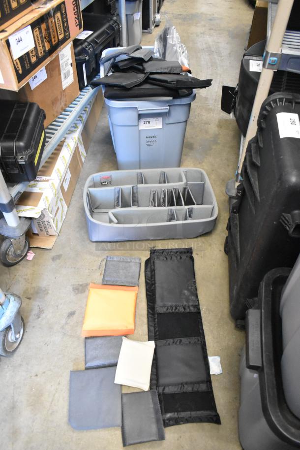 ALL ONE MONEY! Lot of Various Items Including Think Tank Case Insert in Poly Bin. - Image 1 of 5