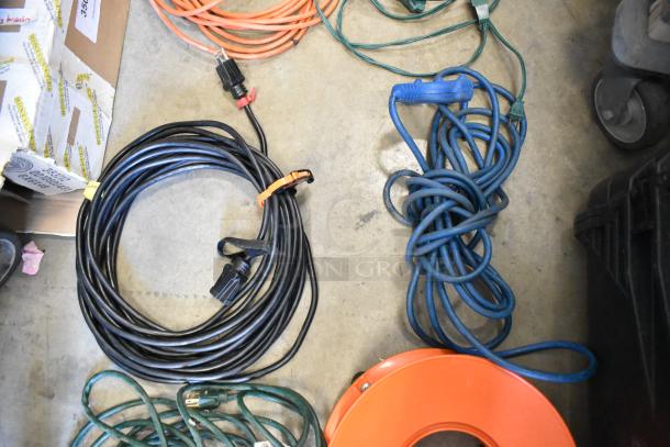 ALL ONE MONEY! Lot of Various Extension Cords in Poly Bin. - Image 3 of 5