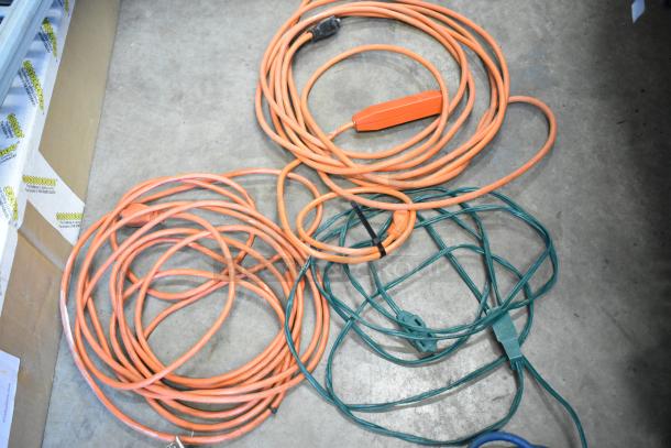 ALL ONE MONEY! Lot of Various Extension Cords in Poly Bin. - Image 4 of 5