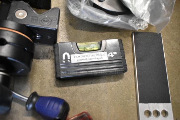 ALL ONE MONEY! Lot of Various Items Including GIottos MH7001,  Mitchell Wrench, Tape Measures in Husky Tool Box - Image 10 of 13