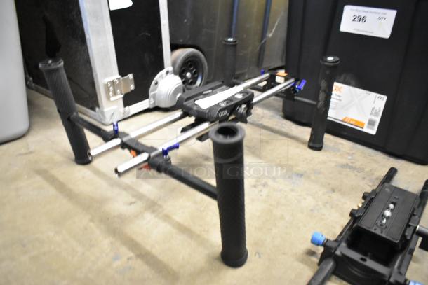 Shane Hurlbut Master Cinema Series Letus Kit, featuring rods and grips, in used condition. Ideal for filmmaking setups.