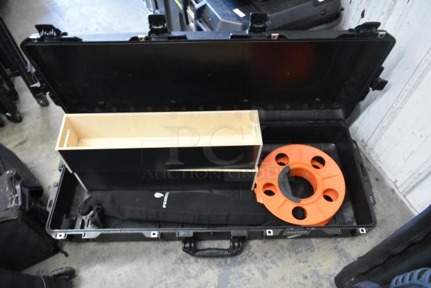 Pearstone unit in Pelican Air hard case, features black exterior, organized interior, visible Pearstone logo, good condition.
