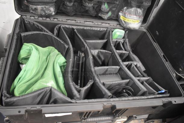 Ditogear hard case with organized compartments, includes cables, Vipow LP7.5-12, Dragon Frame, and Ditogear unit.