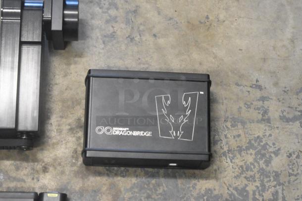 Ditogear hard case with contents including cables and Vipow LP7.5-12 unit. Marked "Dragon Bridge". Good condition.