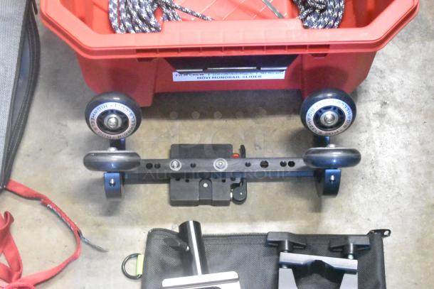 ALL ONE MONEY! Lot of Various Items Including Movi Monorail Slider in Poly Bin - Image 7 of 9