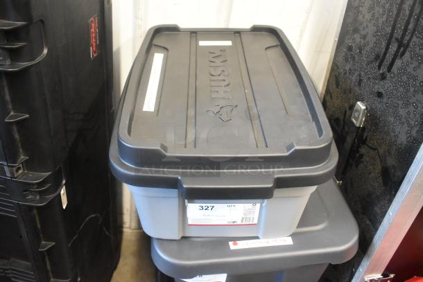 ALL ONE MONEY! Lot of Various Items Including eMotimo Cart in Poly Bin - Image 1 of 8