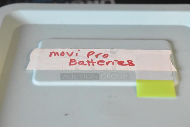 Poly Bin w/ Contents Including Movi Pro Batteries - Image 3 of 7