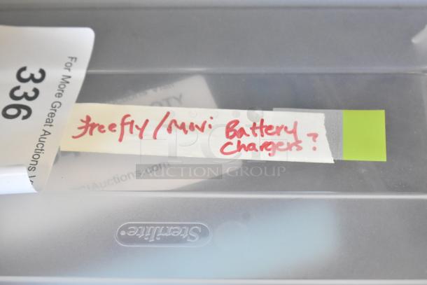 Poly Bin w/ Contents Including Battery Chargers - Image 3 of 6