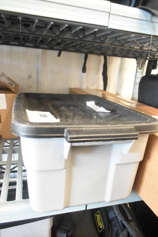 ALL ONE MONEY! Lot of Equipment Mounts for C Stands in Poly Bin. - Image 2 of 6