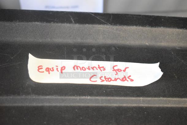 ALL ONE MONEY! Lot of Equipment Mounts for C Stands in Poly Bin. - Image 3 of 6