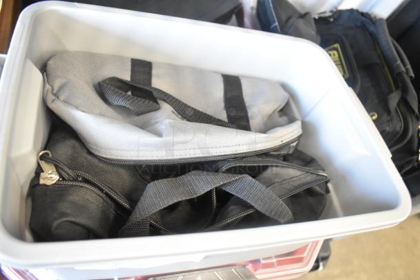 ALL ONE MONEY! Lot of Lighting Clamps in Poly Bin. - Image 1 of 7