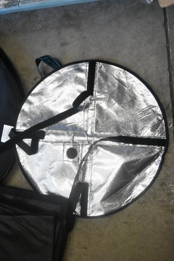 Westcott Fledc Drum Softbox for LED Mats, silver reflective interior, round shape, black trim, as-is condition.