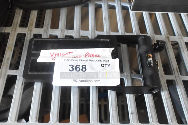 Tether Tools V Mount in black, excellent condition, with auction tag number 368 visible.