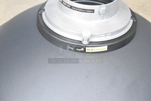 Impact BD-16 16" Beauty Dish with EGD-LPS Beauty Reflector Adapter, in excellent condition.