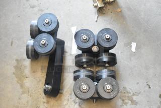 Lot of 3 Kessler Crane pieces, black, with visible brand markings. Includes soft bag. Used condition.